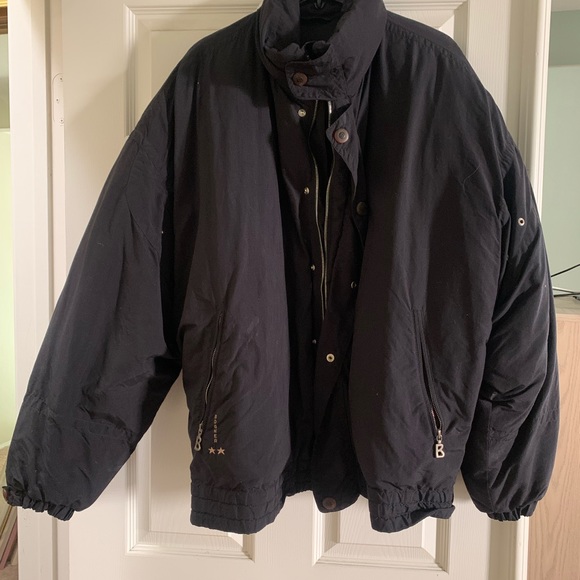Bogner Men’s Winter Ski Coat Jacket (black, size 42, full zip)